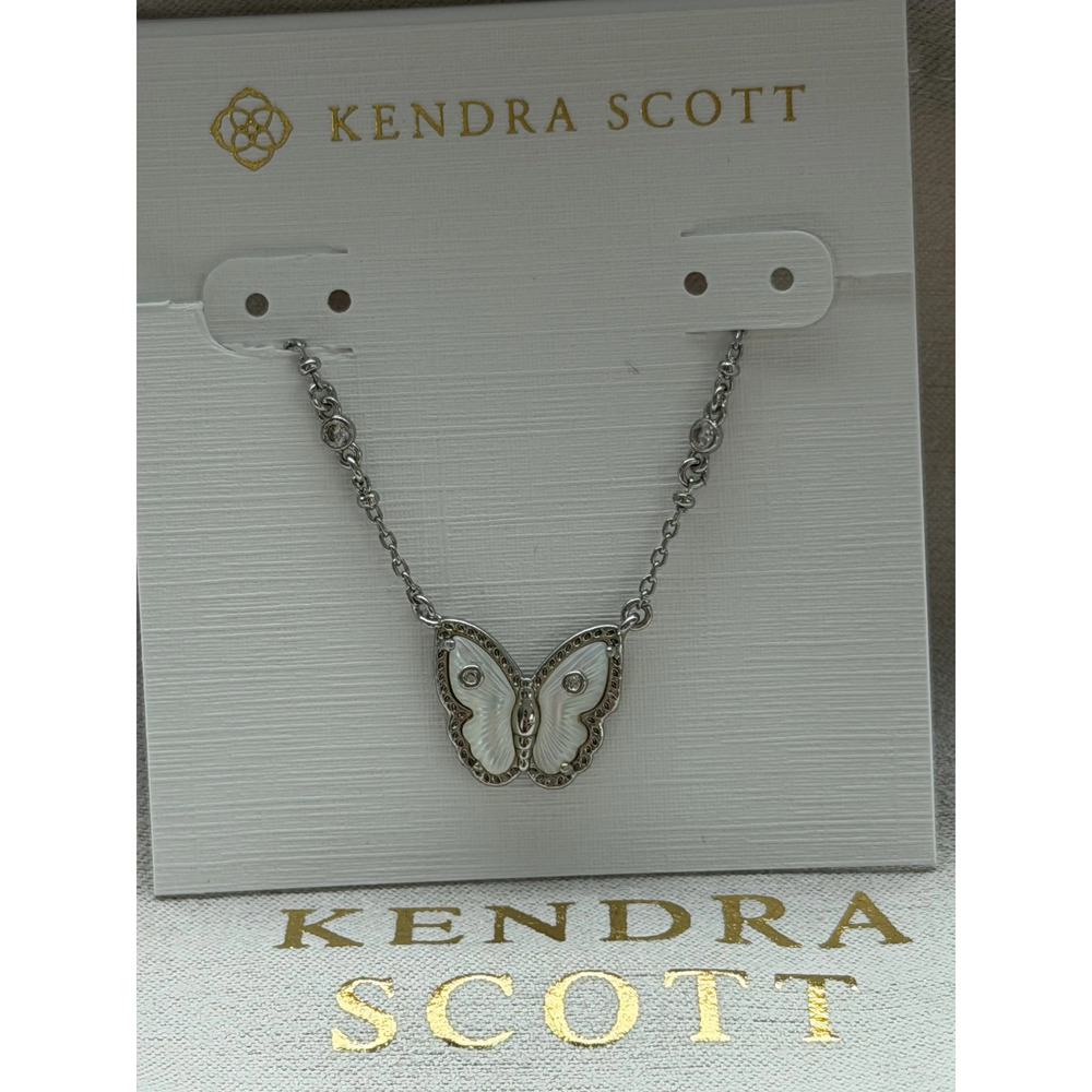 Kendra Scott white butterfly necklace
